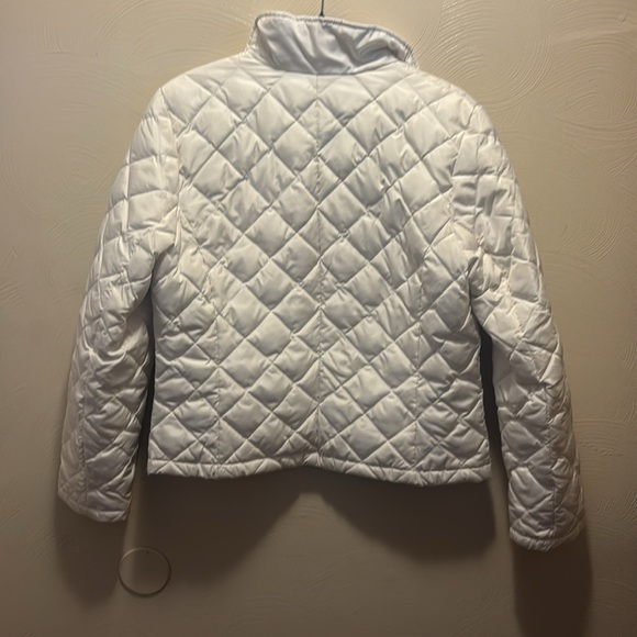 Kenneth Cole Reaction White Puffer Jacket Women’s Size Medium - Picture 3 of 3